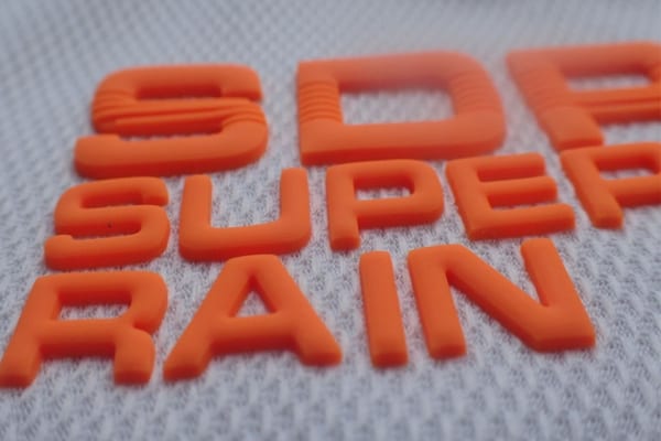 Đổ nổi logo 3D lên vải